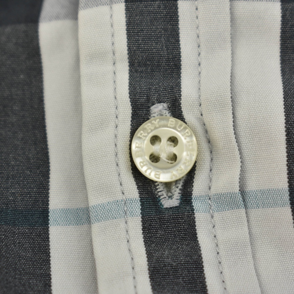 BURBERRY Gray Nova Check & Logo, Long Sleeve Shirt_5
